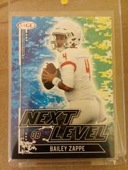 Bailey Zappe #76 Football Cards 2022 Sage Hit Next Level Signatures Prices