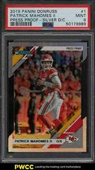 Patrick Mahomes II [Silver Die Cut Press Proof] Football Cards 2019 Donruss Prices