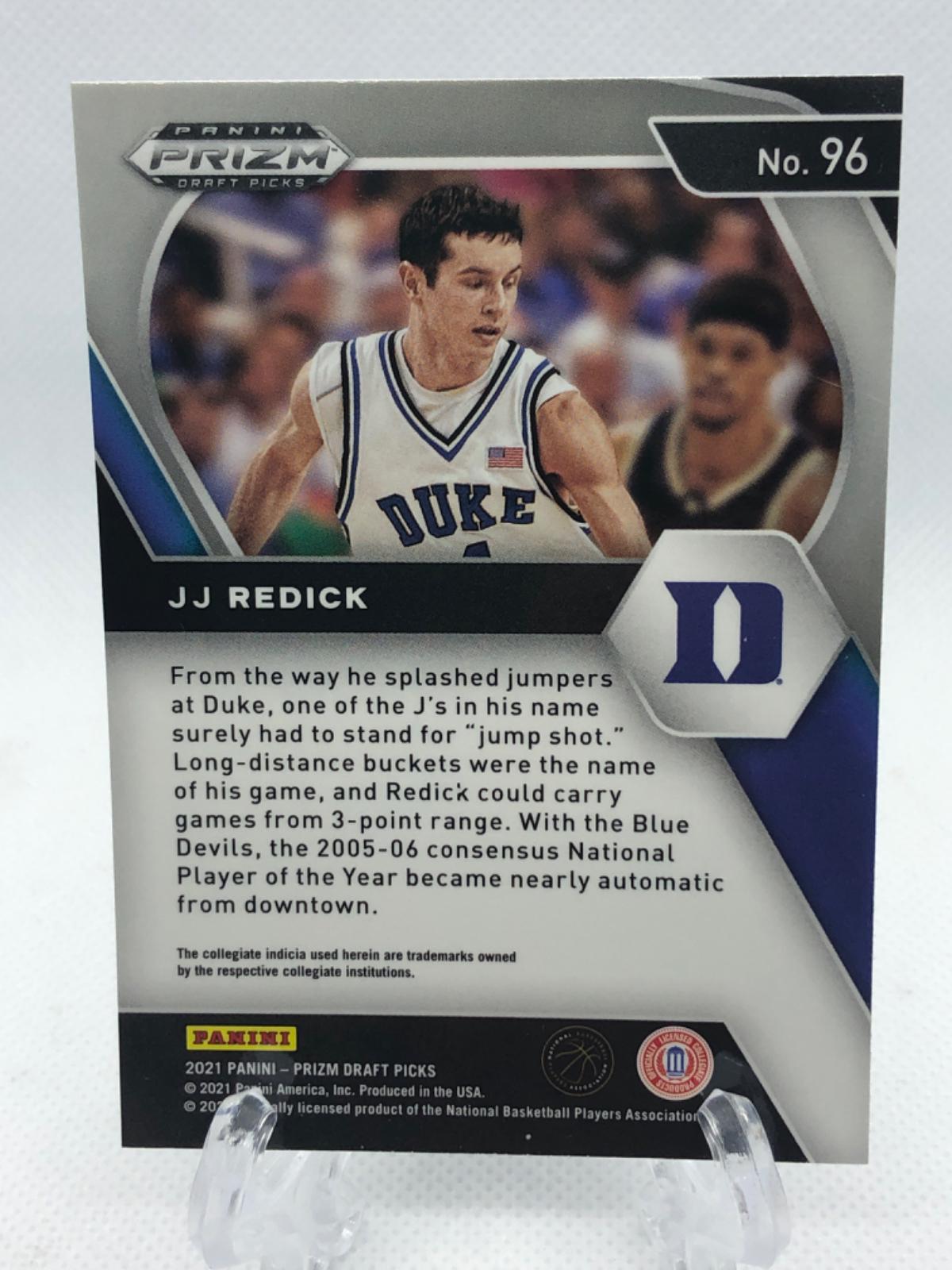 JJ Redick 96 Prices 2021 Panini Prizm Draft Picks Basketball Cards