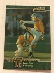 Jason Elam #TC29 Football Cards 1997 Collector's Choice Turf Champions Prices