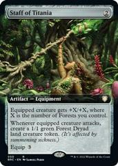 Staff of Titania [Extended Art Foil] Magic Brother's War Commander Prices