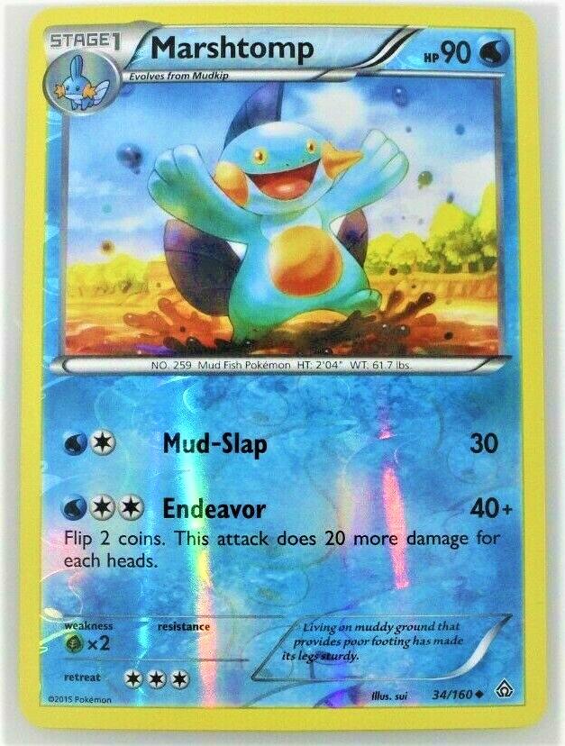 Marshtomp [Reverse Holo] #34 Prices | Pokemon Primal Clash | Pokemon Cards