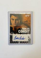 Carlos Condit [Onyx] #FA-CC Ufc Cards 2010 Topps UFC Autographs Prices