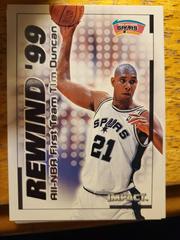 Tim Duncan #16RN Basketball Cards 1999 SkyBox Impact Rewind '99 Prices