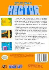 Starship Hector - Back | Starship Hector NES
