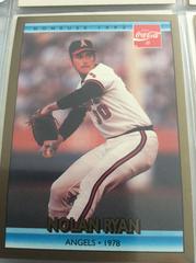 Nolan Ryan #12 of 26 Baseball Cards 1992 Donruss Coca Cola Nolan Ryan Prices
