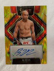 BJ Penn [Gold Flash] #SG-BJP Ufc Cards 2022 Panini Select UFC Signatures Prices