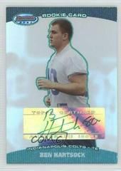 Ben Hartsock [Autograph Green] #180 Football Cards 2004 Bowman's Best Prices