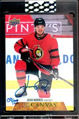 Josh Norris Hockey Cards 2020 Upper Deck Clear Cut Canvas Signatures Prices