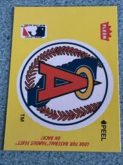 California Angeles Baseball Cards 1987 Fleer Team Stickers Prices