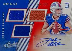 Josh Allen [Material Autograph] Football Cards 2018 Panini Absolute Prices
