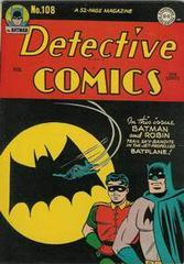 Detective Comics #108 (1946) Comic Books Detective Comics Prices