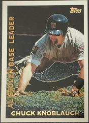 Chuck Knoblauch #LL44 Baseball Cards 1995 Topps League Leaders Prices