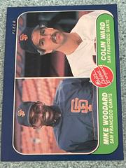 Major League Pros. [C. Ward, M. Woodard] Baseball Cards 1986 Fleer Prices