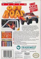 Super Off Road - Back | Super Off Road NES