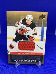 Yegor Sharangovich [Gold] Hockey Cards 2021 Upper Deck Debut Dates Prices