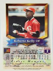 Rear | Roberto Kelly Baseball Cards 1994 Topps Traded Finest Inserts