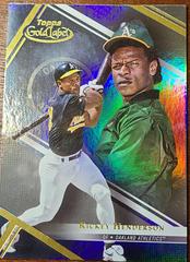 Rickey Henderson #11 Baseball Cards 2021 Topps Gold Label Prices