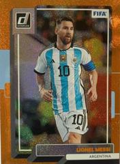 Lionel Messi [Orange] #10 Soccer Cards 2022 Panini Donruss Prices
