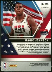 Back Side | Magic Johnson [Fast Break Purple] Basketball Cards 2019 Panini Mosaic