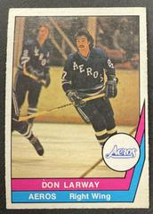 Don Larway #48 Hockey Cards 1977 O-Pee-Chee WHA Prices