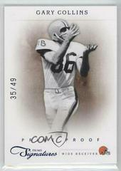 Gary Collins Football Cards 2011 Panini Prime Signatures Prices