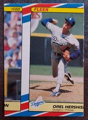 Miscut  | Orel Hershiser Baseball Cards 1988 Fleer