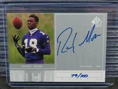 Randy Moss [Silver] #RM Football Cards 1998 SP Authentic Player's Ink Prices