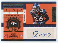 Rahim Moore [Autograph] #167 Football Cards 2011 Playoff Contenders Prices