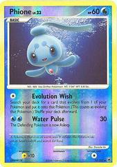 Pokemon Basic 2008 Phione Holographic Card Gift for Him Gift