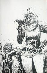 The Walking Dead [15th Anniversary Wood Black White Virgin] #132 (2018) Comic Books Walking Dead Prices
