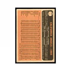 Back | Angels Team Baseball Cards 1966 Topps