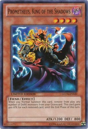 Prometheus, King of the Shadows GLD4-EN020 YuGiOh Gold Series 4: Pyramids Edition