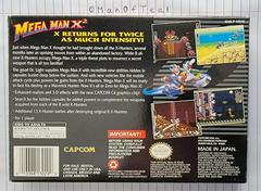 Box Back | Mega Man X2 Super Nintendo