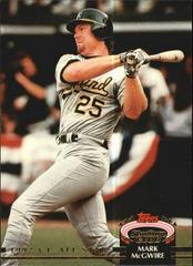 Mark McGwire Baseball Cards 1993 Stadium Club Murphy Prices