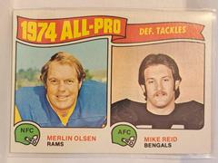 1974 All-Pro:  Def. Tackles #215 Football Cards 1975 Topps Prices