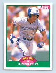Junior Felix Baseball Cards 1989 Score Traded Prices