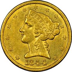 1844 C Coins Liberty Head Half Eagle Prices