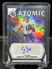 Justin Jefferson [Xenon] #AA-JE Football Cards 2022 Panini Elements Atomic Autographs Prices
