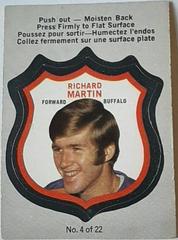 Richard Martin Hockey Cards 1972 O-Pee-Chee Players Crests Prices