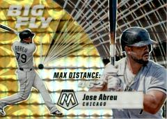 Jose Abreu [Reactive Yellow] Baseball Cards 2021 Panini Mosaic Big Fly Prices
