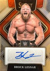 Brock Lesnar #SG-BLS Wrestling Cards 2022 Panini Select WWE Signatures Prices