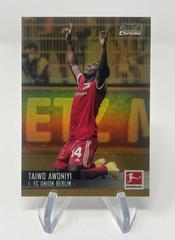 Taiwo Awoniyi [Gold Refractor] #14 Soccer Cards 2021 Stadium Club Chrome Bundesliga Prices