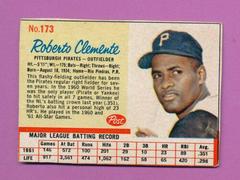 Roberto Clemente [Hand Cut Red Lines] #173 Baseball Cards 1962 Post Cereal Prices
