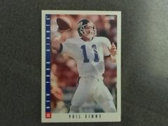 Phil Simms #6 of 18 Football Cards 1993 Panini Score Prices