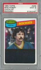 Rene Robert [Checklist] #259 Hockey Cards 1980 Topps Prices