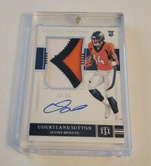 Courtland Sutton #186 Football Cards 2018 National Treasures Patch Autograph Prices