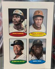 Dave Parker, Willie Stargell, Ke'Bryan Hayes, Oneil Cruz Baseball Cards 2023 Topps Heritage 1974 Stamps Prices