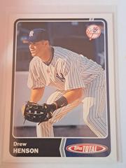 Drew Henson Baseball Cards 2003 Topps Total Prices