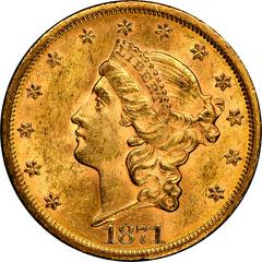 1871 S Coins Liberty Head Gold Double Eagle Prices